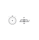 Disc anode  for Hamilton Jet HJ273/274/291; HJ321/322/362/363; HJ402/422 - original part number: 102185 - 02523 - Tecnoseal